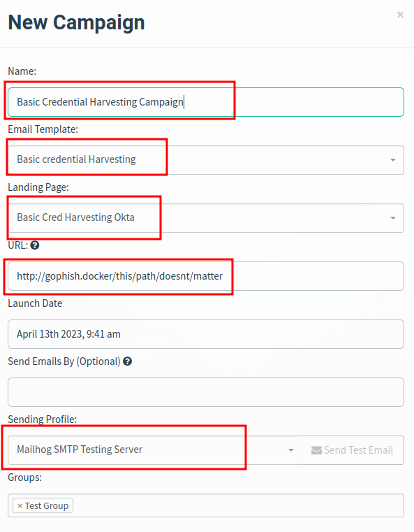 Basic Credential Harvesting Campaign