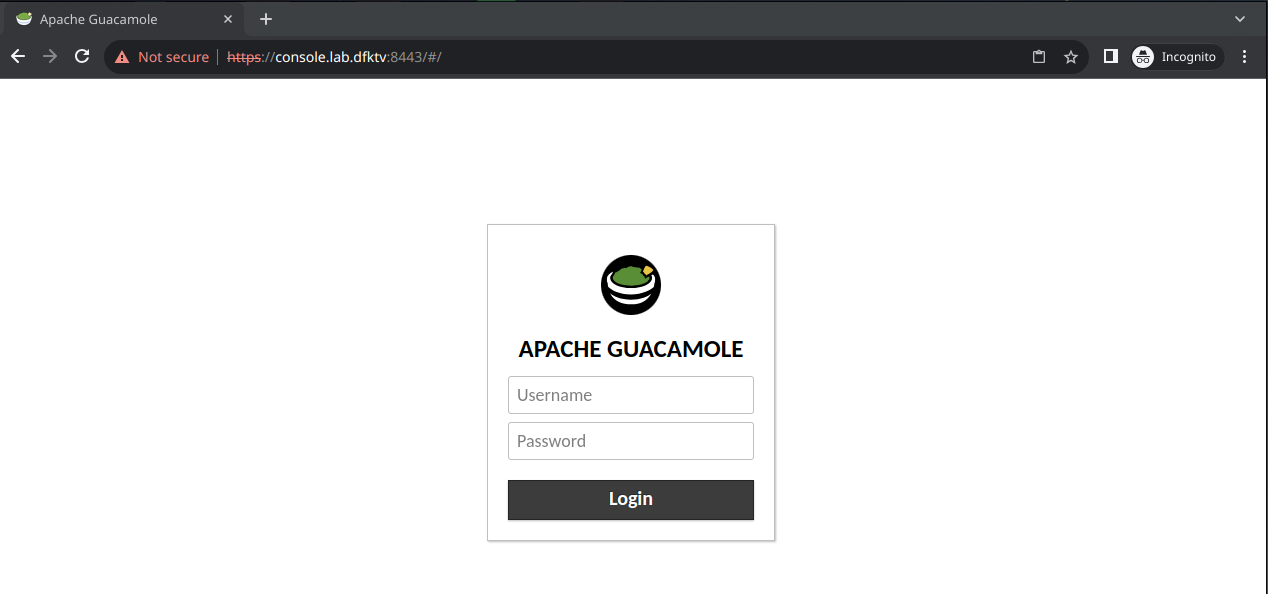 Guacamole Login